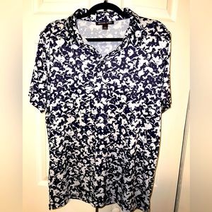 Blue floral men’s shirt